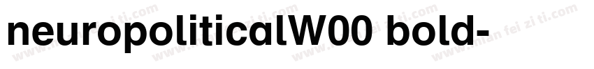 neuropoliticalW00 bold字体转换